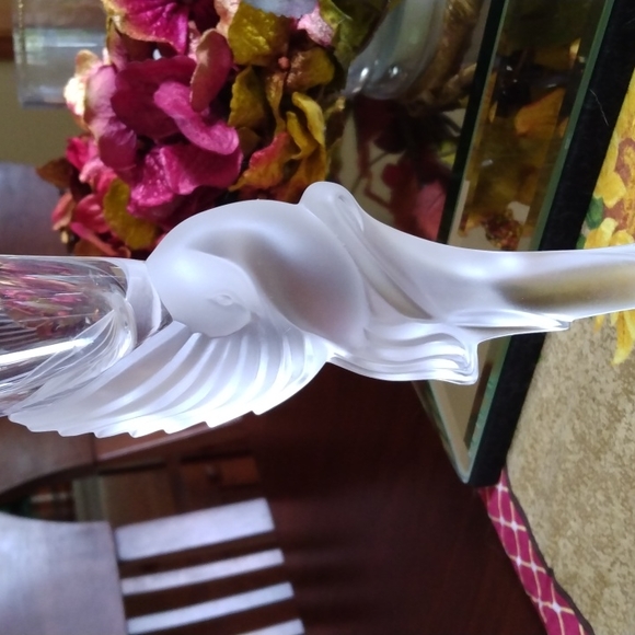 💕HP💕Snow Dove Crystal Candlesticks by Faberge NWOT - Picture 2 of 10